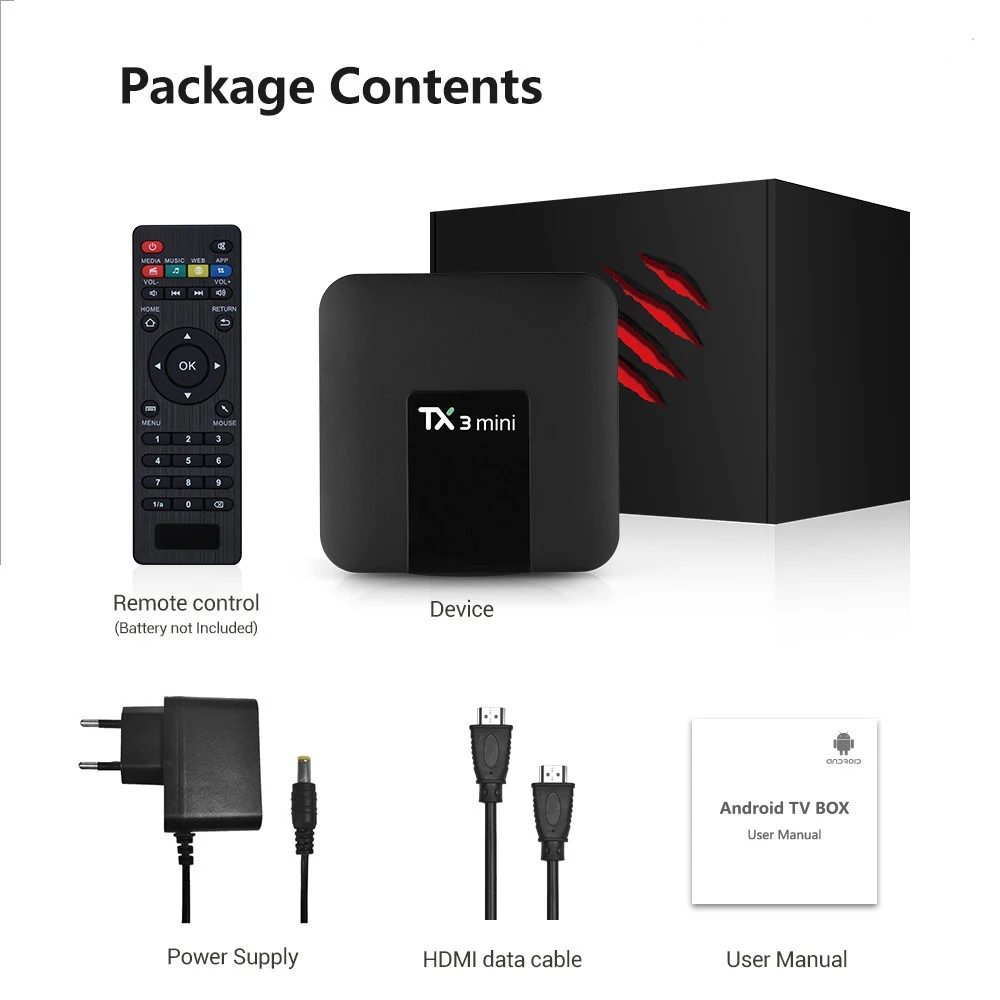 TX3 Mini Smart TV Box Android 10.0 H313 1G 2G 8G 16G 4K Set Top