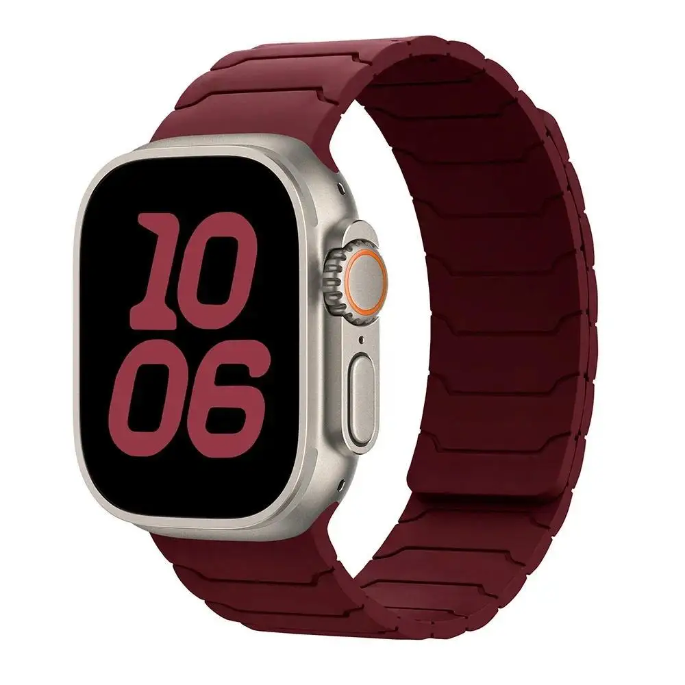 Magnetisches Silikonarmband für Apple Watch Ultra 3 2 49mm 45mm 44mm 40mm 42mm 46mm 41mm 38mm IWatch Series 11 10 SE 9 8 7