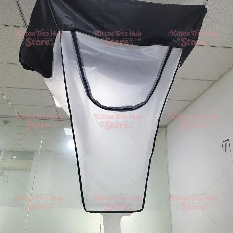 Ceiling machine cleaning, waterproof cover, central air conditioner washing, cold air receiving water bag, patio top suction