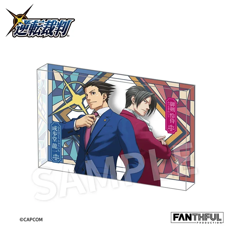 Anime Game Ace Attorney Phoenix Wright Cosplay Acryllc Stand Acrylic Brick Display Decors Figure Desktop Toy Prop Collection Hot