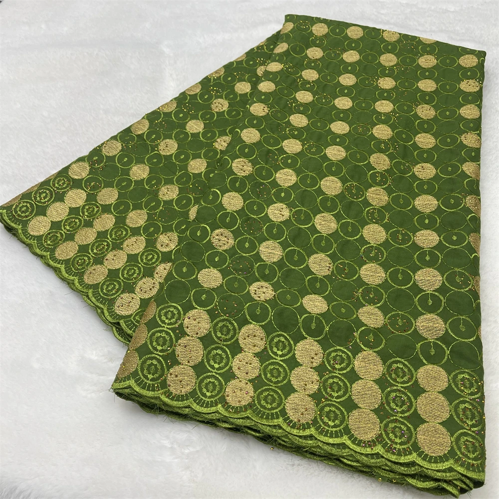 

Швейцарская вуаль, кружевная вышивка с камнями, африканское кружево, 2024, вуаль, кружевная ткань, материал женского платья, 5 ярдов