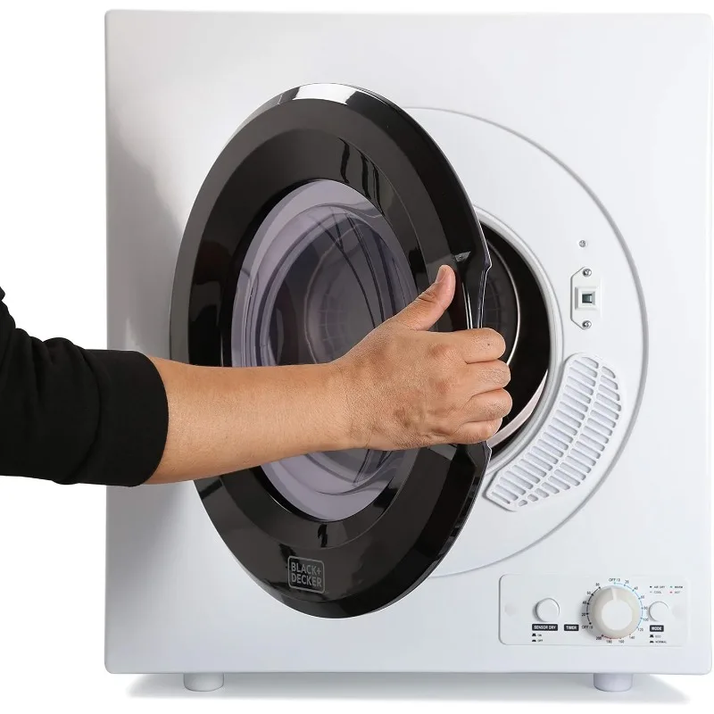 BCED37 Sèche-linge compact pour prise murale standard, petit, 4 modes, volume de charge 13.2 artériel, blanc