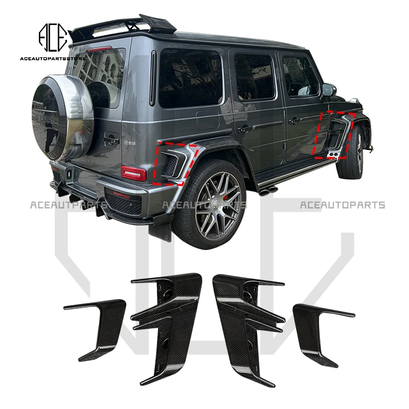 

For Benz G Class W464 Car accessories material in B Style dry carbon fiber body parts fender ducts air vent covers