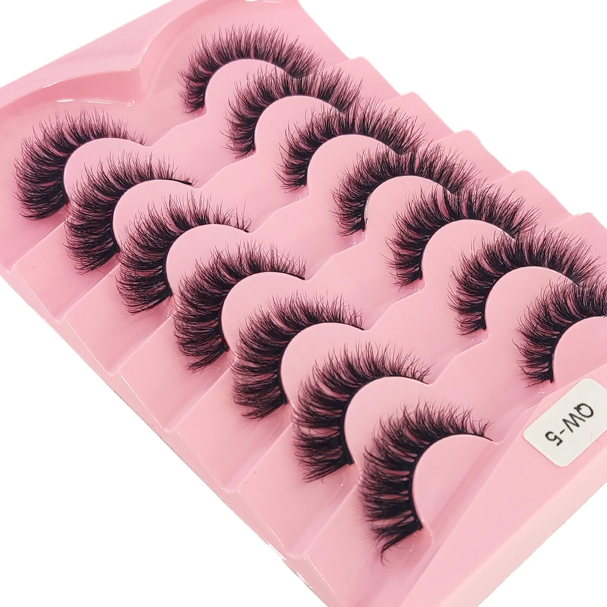 5/7ペア ナチュラル ロシアン ストリップ ラッシュ ふわふわミンク ラッシュ 3Dつけまつげ ふわふわボリュームまつげ つけまつげエクステ