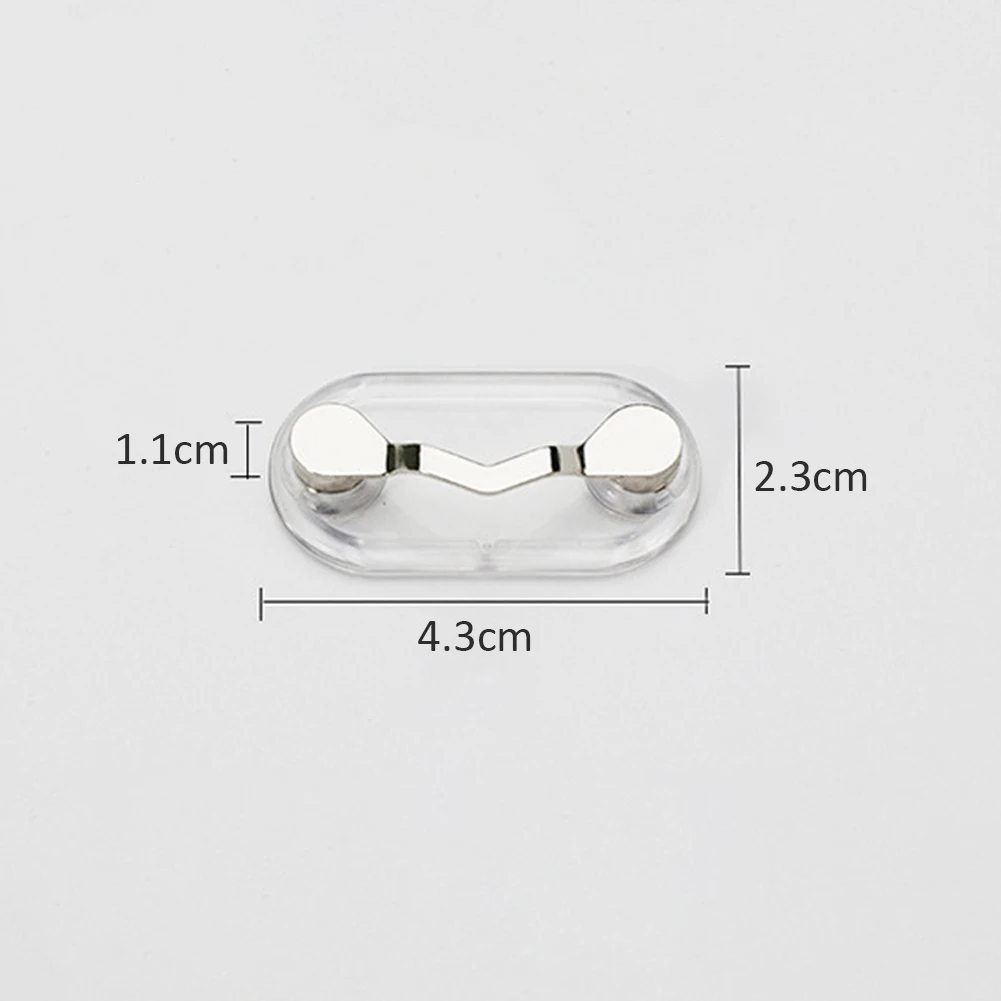 2 PCS Portable Clothes Clip Magnetic Eyeglass Holder Glasses Clip Glasses Headset Line Clips Hang Magnet Hooks