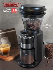 HiBREW Coffee Mill Automatic Electric Coffee Grinder with 31 Gears for Espresso American Coffee Pour Over Visual Bean Storage G3