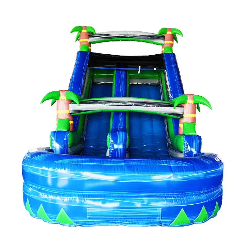 7X3.5M Waterslide Pool Commercial Kids Fun Big Slip Waterslide Inflatable Water Slides for Adults Bounce House Jumper Bouncy