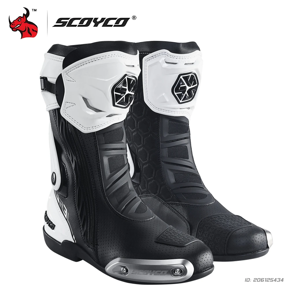 

Motorcycle Riding Boots Crafted With Waterproof PU Leather Uppers Ensuring Reliable All-weather Performance And Easy Care