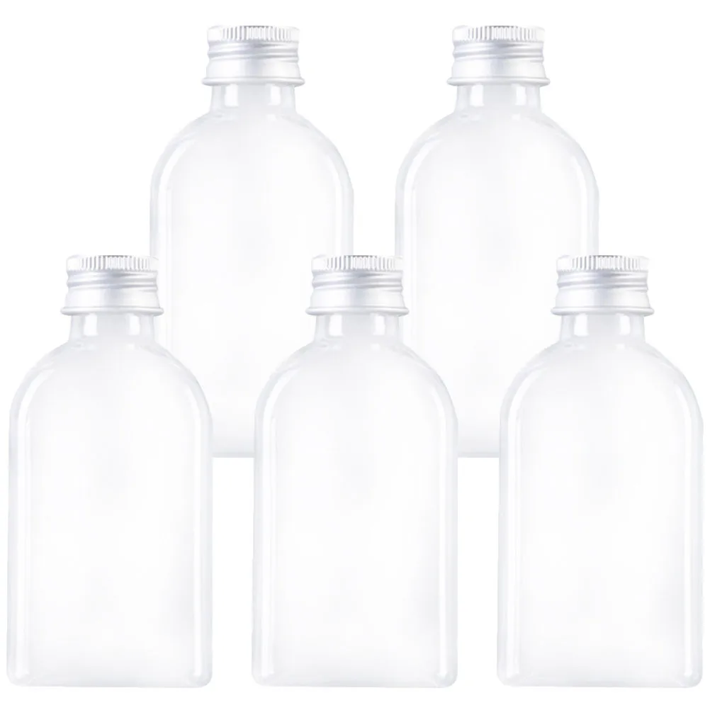 

5Pcs Glycerin Bottles Clear Multipurpose Refillable Lotion Containers for Travel Home Office Bathroom Toiletries Dispenser