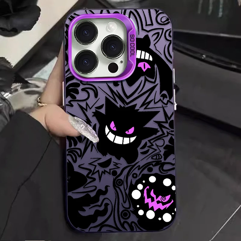 Custodia Carina P-Pokemon Gengars جراب هاتف آيفون 17 16 15 14 13 12 11 Pro Max Plus 17 Air 16E X XR XS Max الغطاء الخلفي #5