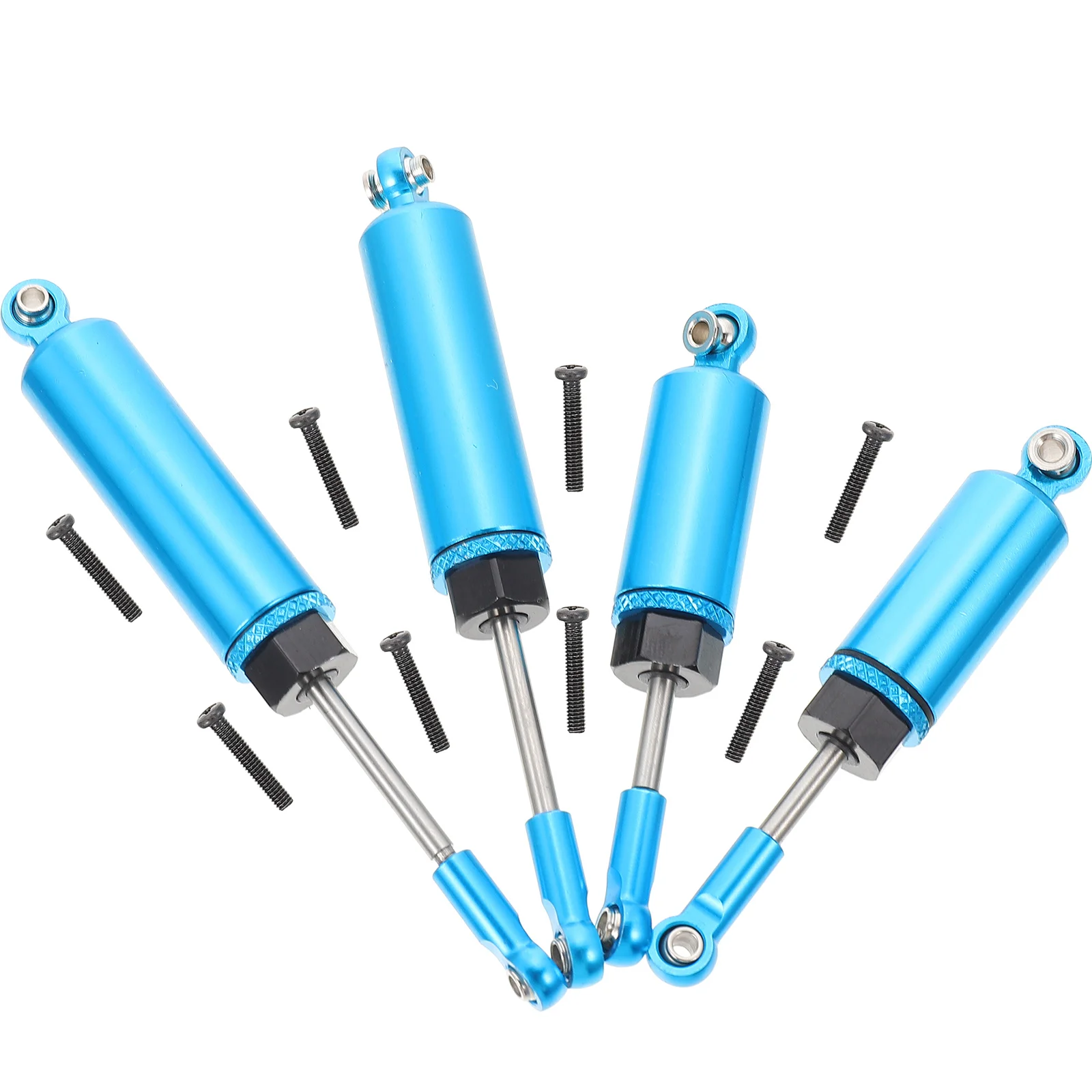 

4 Pcs Car Damper Aluminum Alloy Shocks Absorber Front Rear Replacement Parts Vibration Reduction Model Supplies