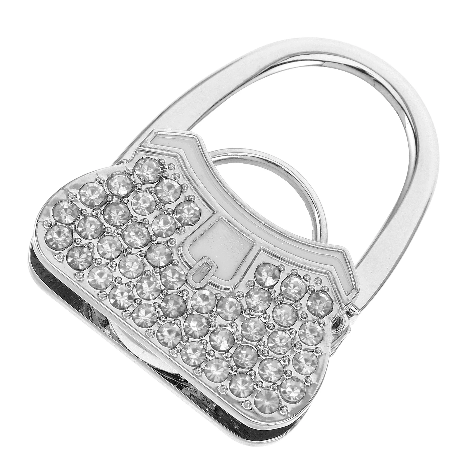 

Portable Rhinestone Purse Hook Lockable Bag Hanger for Tables Elegant Handbag Holder Perfect for Parties and Daily Use