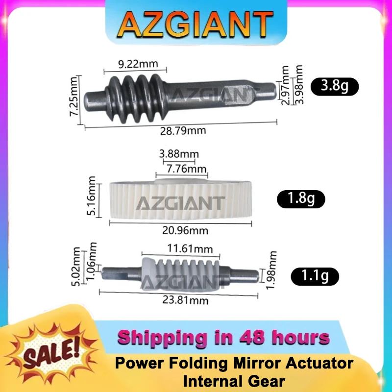 

AZGIANT Blind Zone Car Mirror Folding Inner Gear Unit for Mitsubishi L200 Triton MK5 Forte MK5 40T Electric Cars Conversion Kit