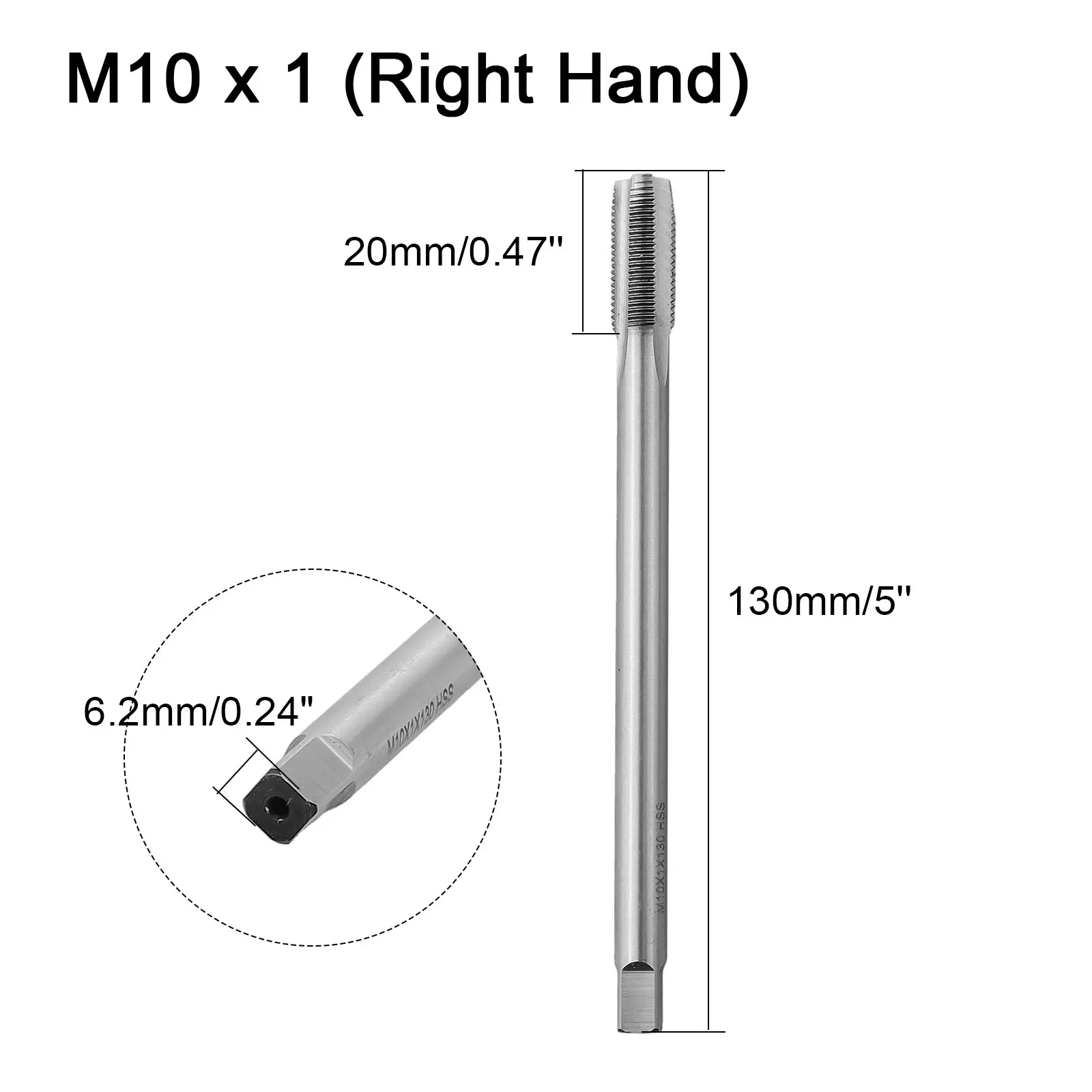 For CNC Extra Long Tapping Tool High Speed Steel Tap Fast Chip Evacuation High Hardness Re-tap Damaged Threads