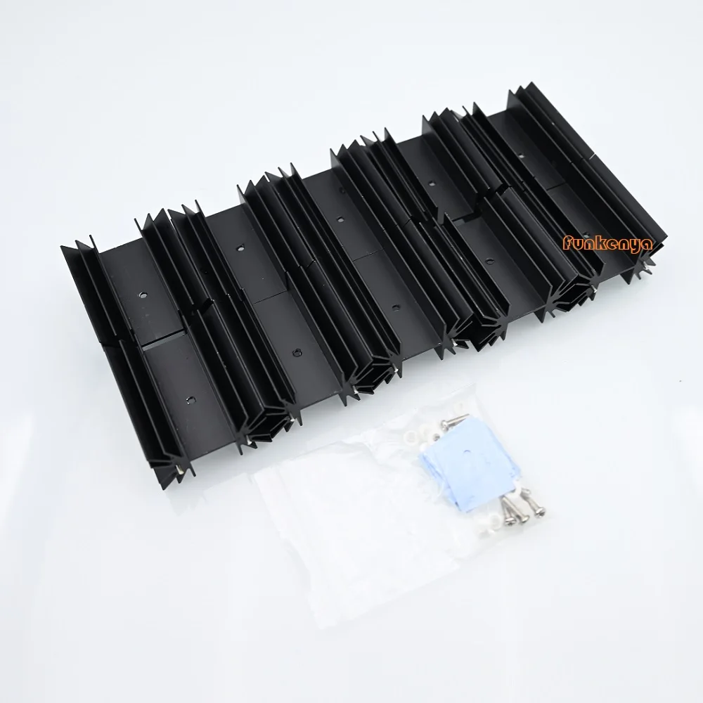 

10 Pieces Anodized Aluminum Heatsink DIY Radiator TO-220 TO-3P DIY Amplifier Heat Sink