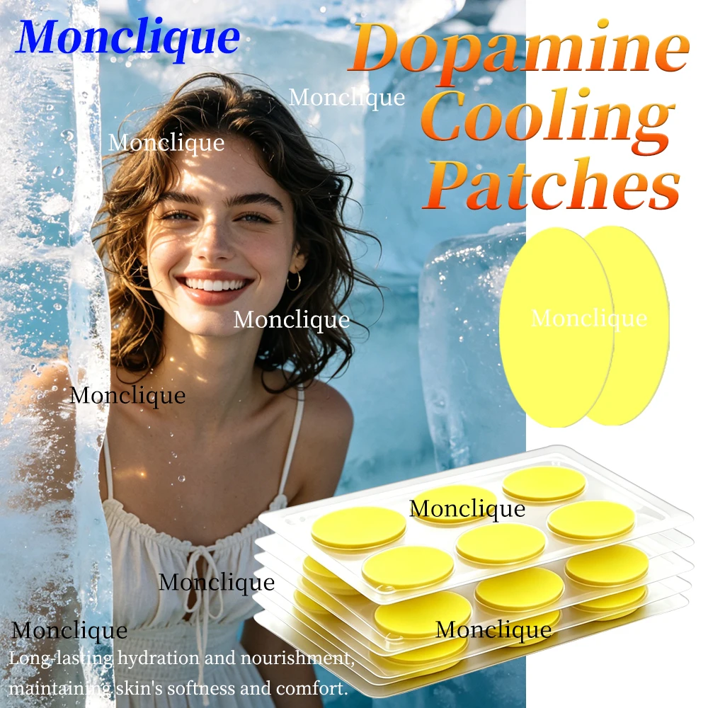 Dopamine Cooling Gel Patch 10H Long Lasting Non-Woven Dopamine Patches Sticker Outdoor Camping Hiking Summer Heat Relief Body