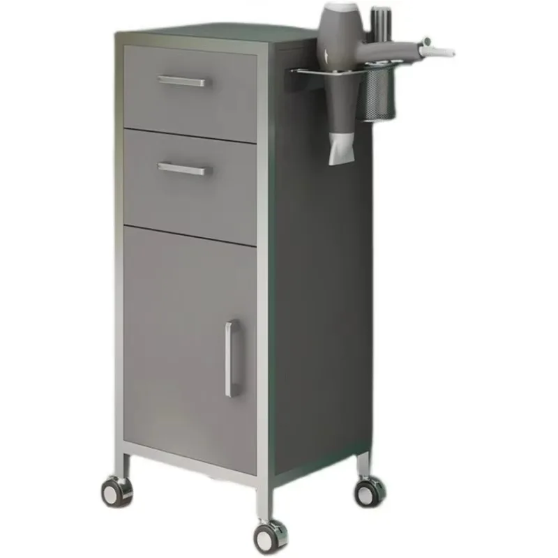 Barber Shop Tool Trolley; Salon Dedicated Tool Station; Multifunctional Storage Rack; Hair Salon and Beauty Shop Tool Cabinet