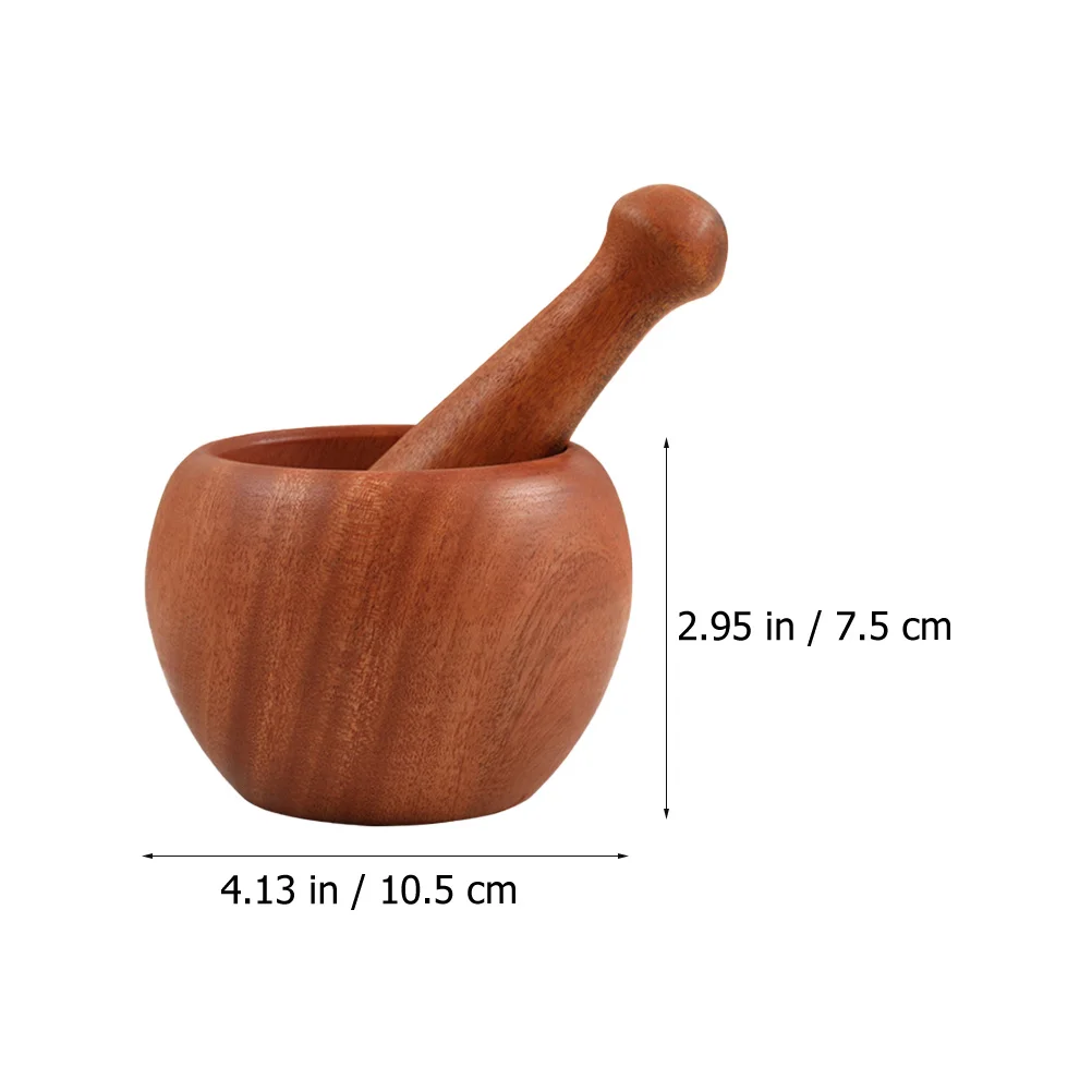 

Wood Garlic Presser Manual Masher Kitchen Gadget Ergonomic Pestle Practical Gift Easy Crush Wood Garlic
