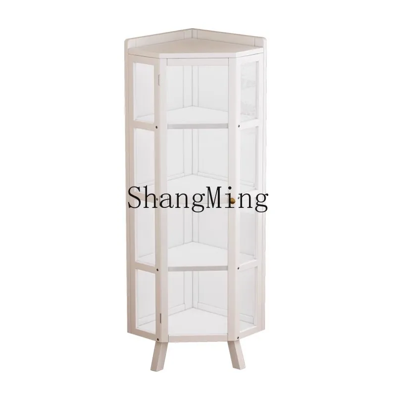 

ZYY Exquisite Premium Shelf Corner Cabinet Wall Triangle Cabinet Corner Storage Living Room Bedroom Corner Cabinet