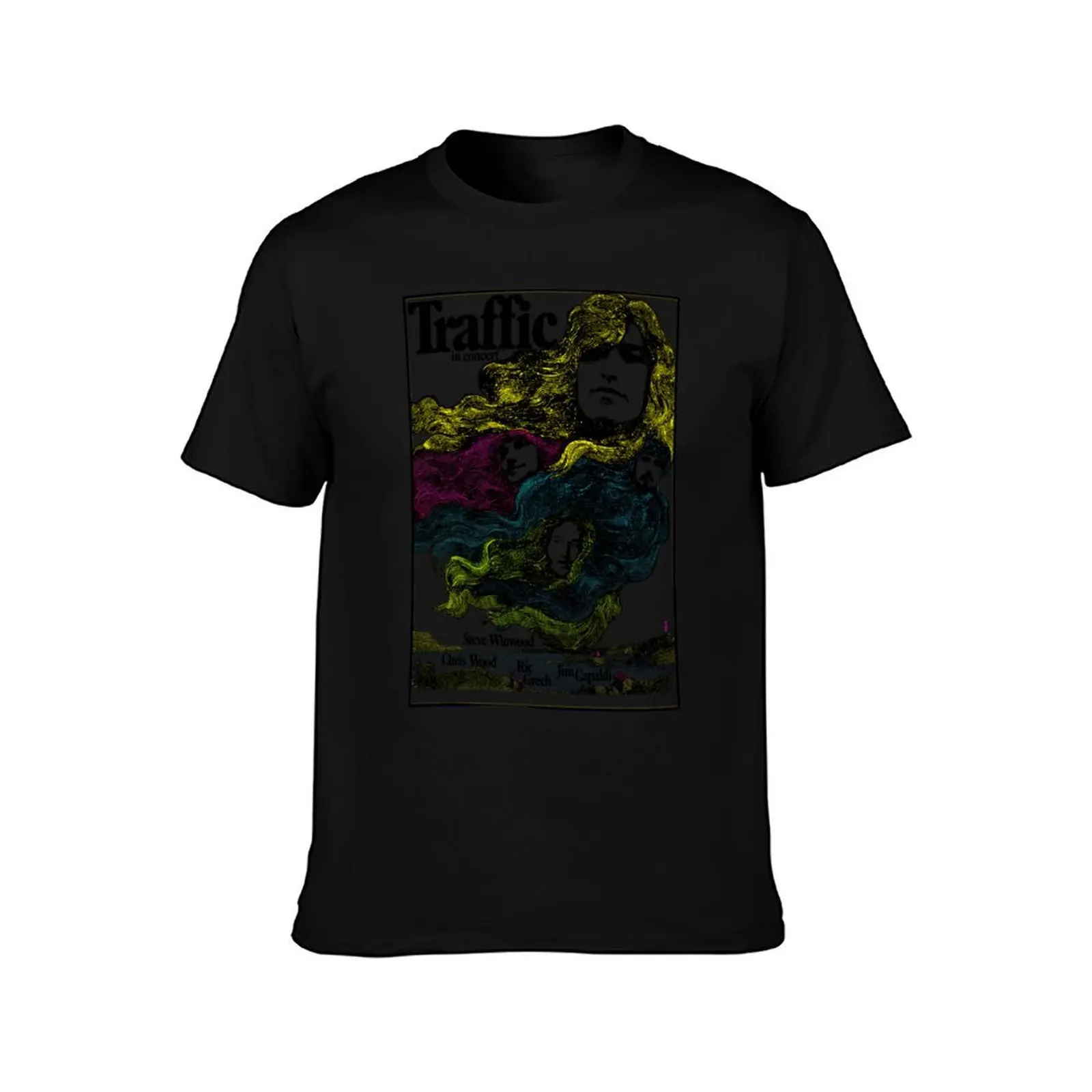 Traffic T-Shirt, Summer Casual Cotton Tee, Oversized Streetwear Tops, Vintage Graphic Print, Loose Fit Short Sleeve, 100% Cotton