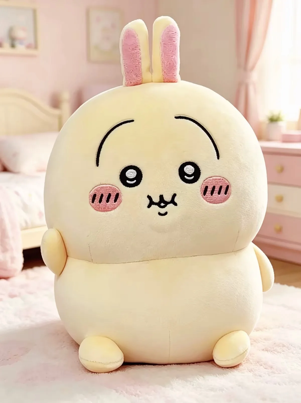 Oryginalna pluszowa zabawka Chiikawa Hachiware Chubby, urocza kreskówkowa figurka Usagi, gadżet anime, kawaii, prezent urodzinowy dla dziewczynki, miękki, pulchny królik. — Zdjęcie 2 z 2