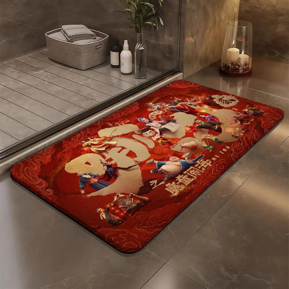 

Nezha Floor Mat Bathroom Soft Diatomaceous Mud Floor Mat, Bathroom Absorbent Foot Mat, Toilet Sink, Bedroom Mat, Carpet