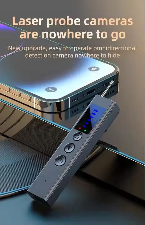 EliteGuard Pro Spy Sweeper: Laser Camera Detector + 360° IR Scan, 1000x/sec Speed, Magnetic Tracker Finder, Portable