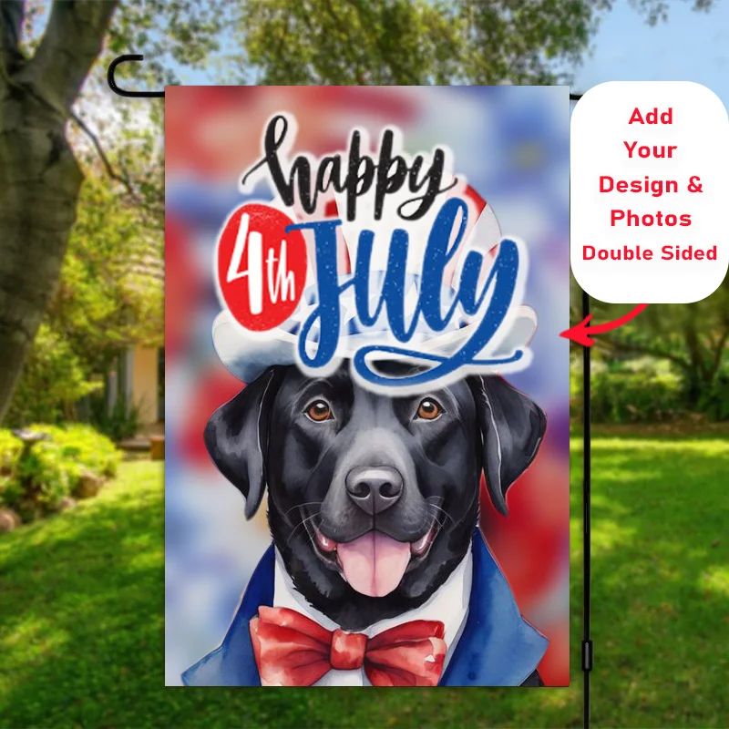 

custom garden flag dog pattern lightweight decorative decoration banner for yard party courtyard outdoor Home decoration