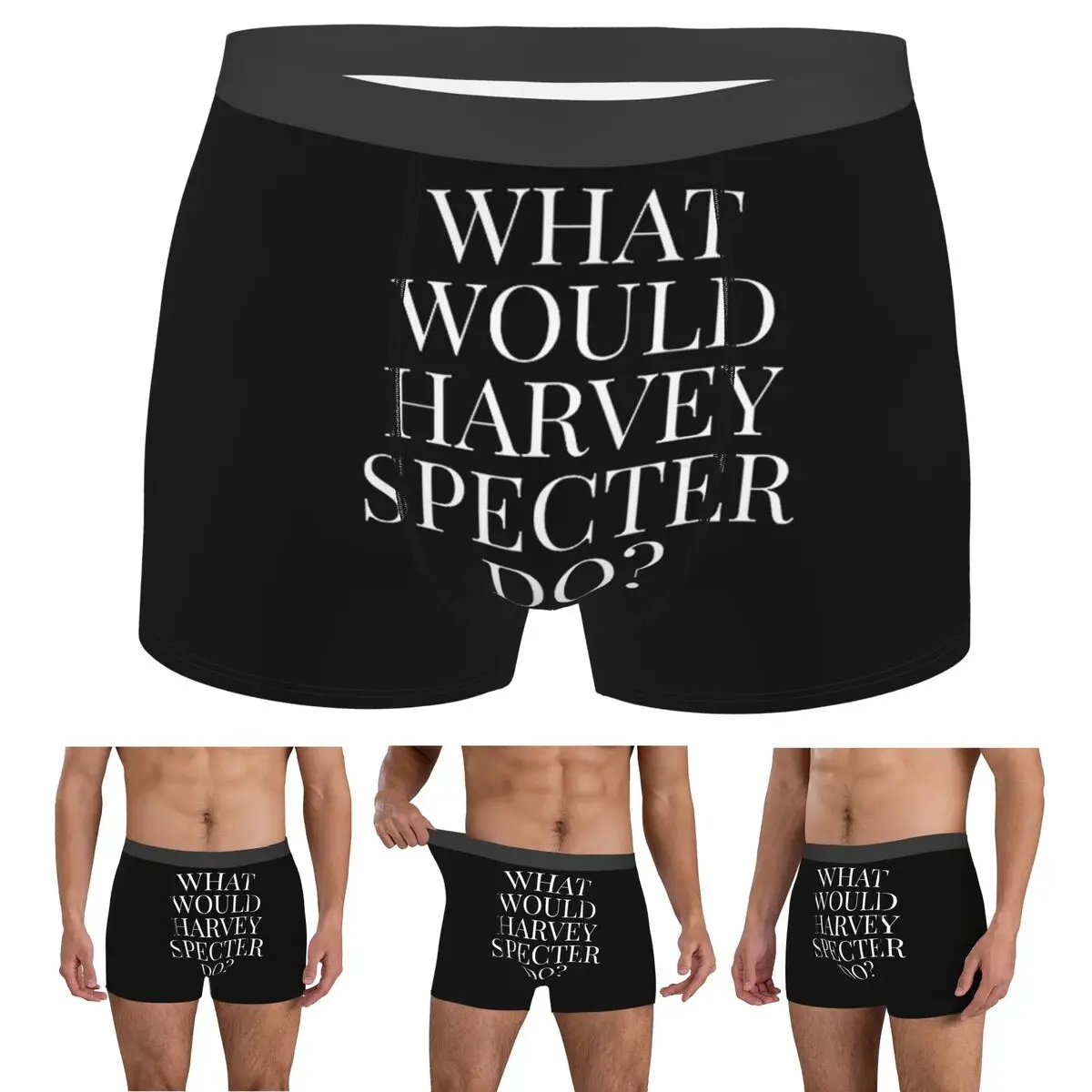 

Boxer Underpants Shorts What Would Harvey Specter Do V2 Panties Men Breathable Underwear for Homme Man Boyfriend Gift