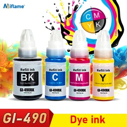 Kit d'encre de colorant de recharge d'encre de colorant de GI-490 compatible pour l'encre d'imprimante précieuse de IL Pixma G1400 G2400 G3400 G1000 G2000 G3000 G4411G4410