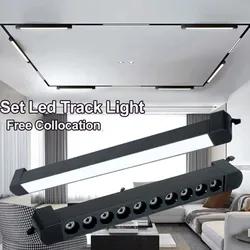 Set Track Light 110v 220v Led Magnetic Track Lamp 10W/20W /30W Track Spotlight Lighting Fixture for Home  Room Clothing Store