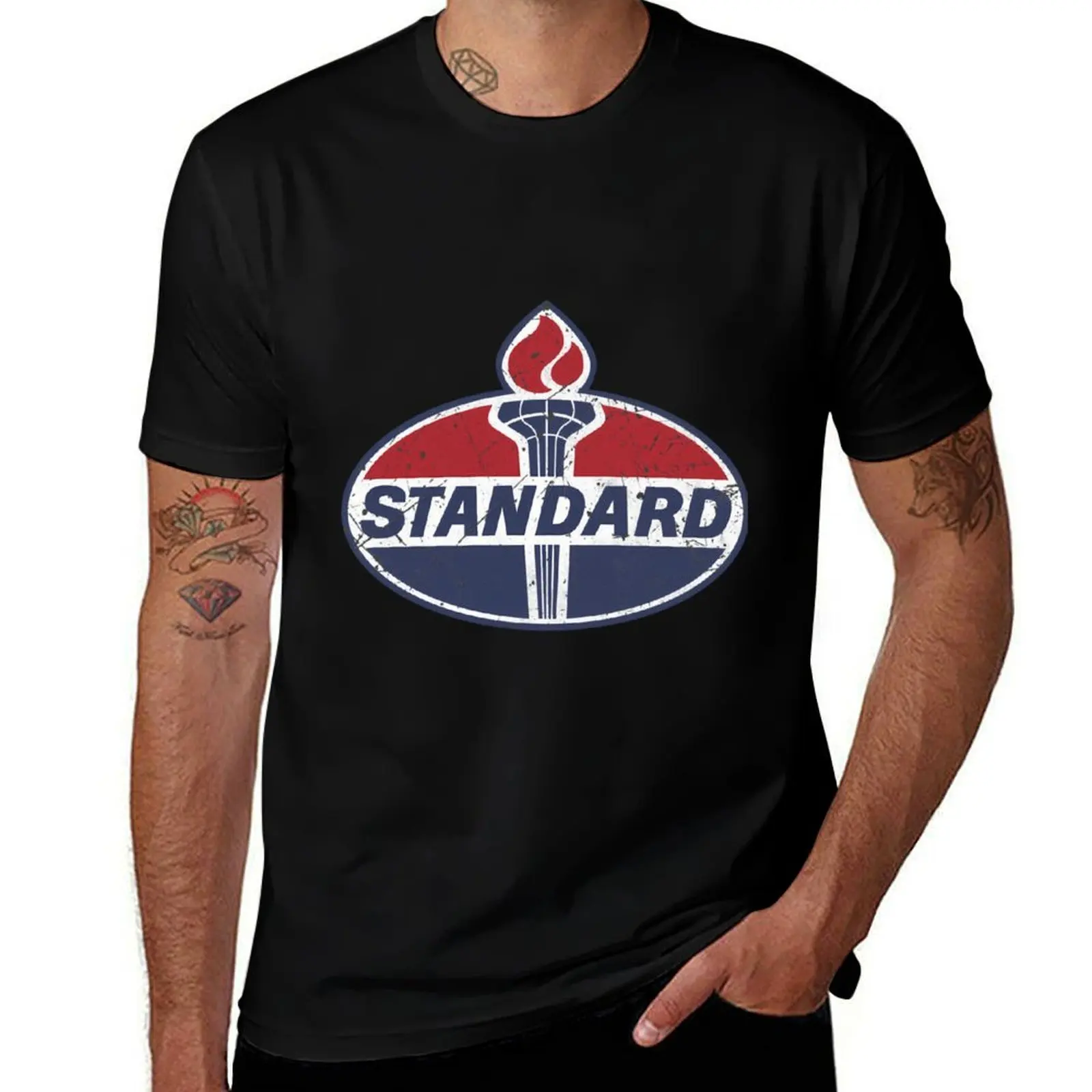 Standard Oil Company Vintage Logo T-Shirt Holiday All Match T-Shirt