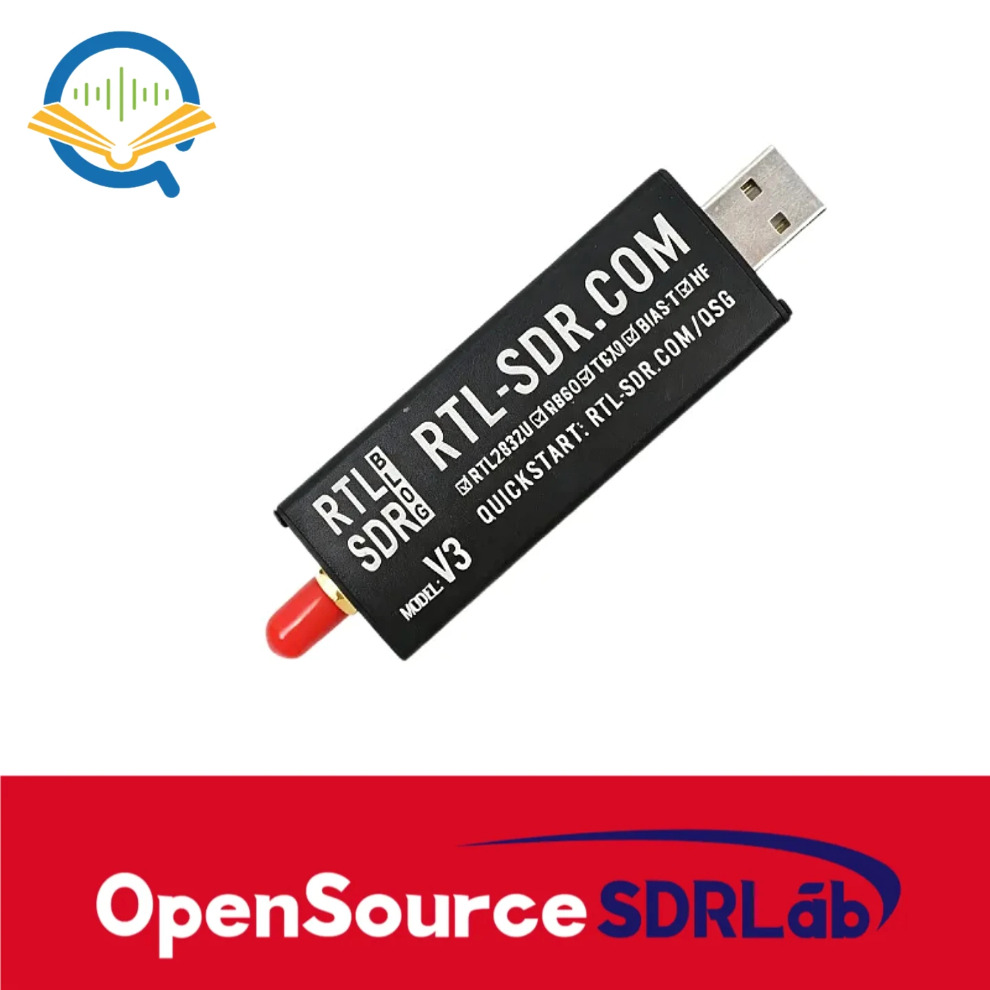 OpenSourceSDRLab Original RTL-SDR Blog RTL SDR V3 RTL2832U 1PPM TCXO SMA RTLSDR Software Defined Radio mit Mehrzweck-D – Detail 4