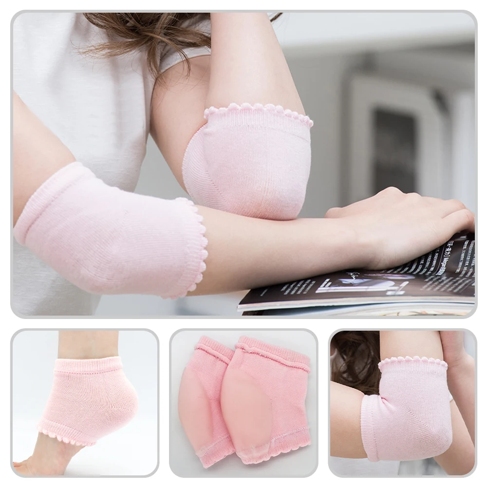 

Elbow Moisturizing Covers Dry Cracked Socks Spa Gel Protector Elbow Heel Care Sleeve Foot Heel Cover For Men Women