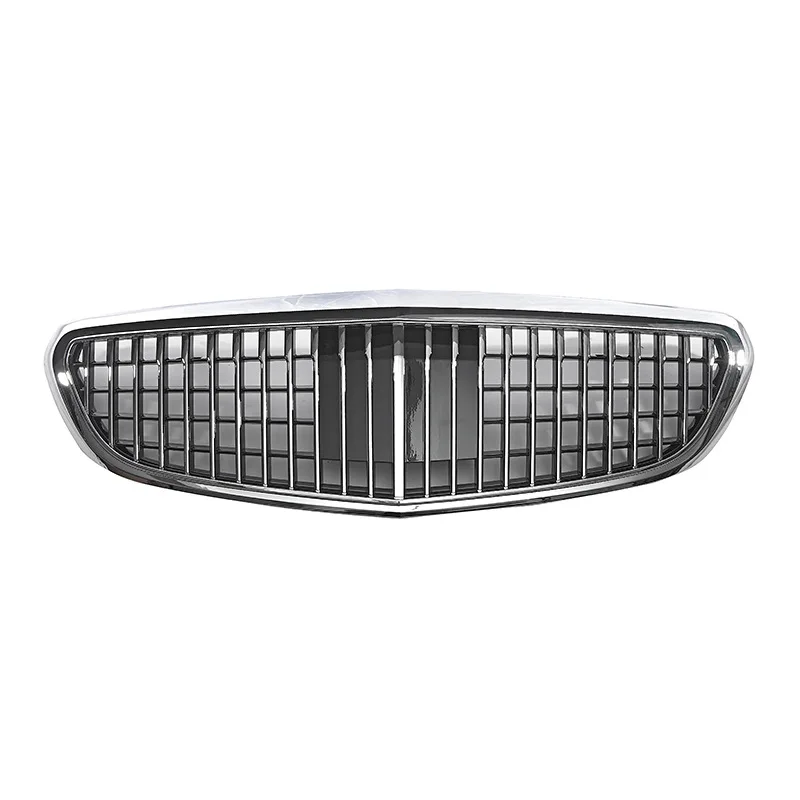 Glossy Black Radiator Grilles For 2015-2021 Mercedes Benz C-Class W205  Maybach Grille Front Double Kidney Hood