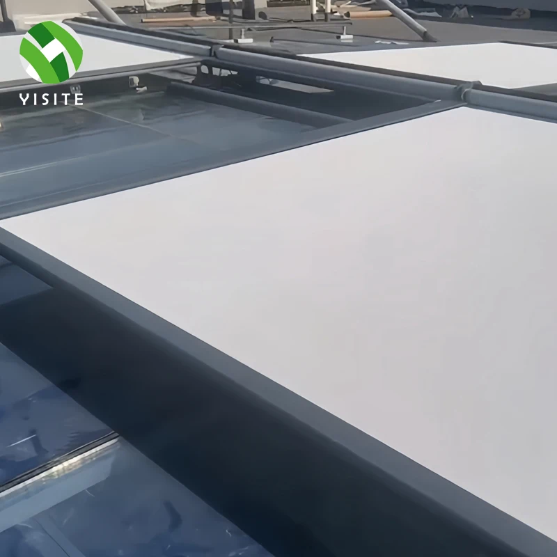 

YISITE Top-mounted Metal Guide Rail Electric Smart Curtain Outdoor Windproof Roller Blind Zipper Track Outdoor Sunshade