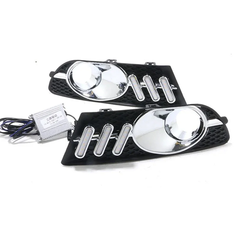 2 sztuk dla Buick Excelle GT 2010-2013 Auto LED lampa do jazdy dziennej światła do jazdy dziennej DRL przednie światło przeciwmgłowe światło do jazdy dziennej