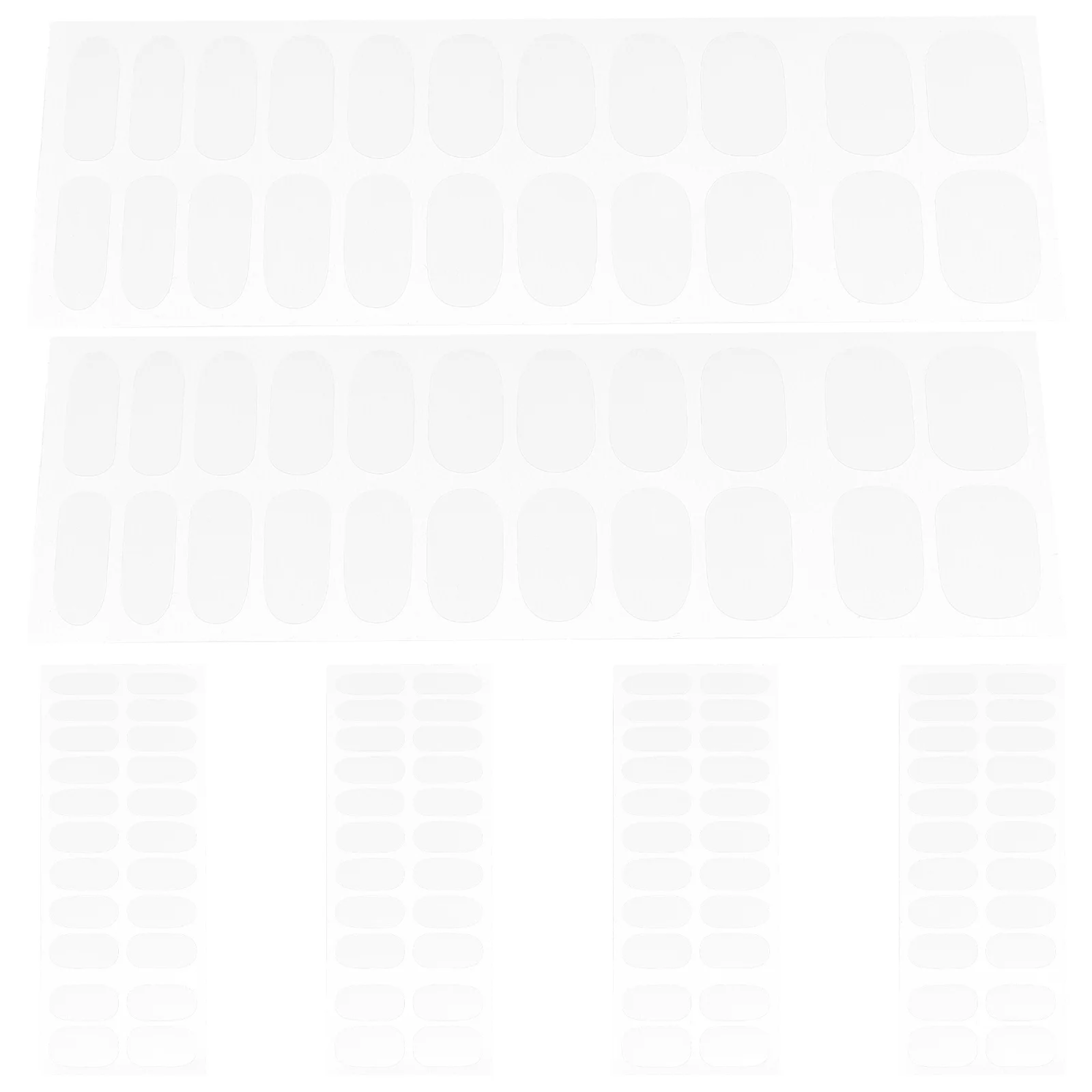 Autocollants pour ongles transparents, 6 feuilles, pour une Application rapide et facile, Protection étendue contre l'usure, bandes pour ongles en Gel transparent, fournitures de manucure