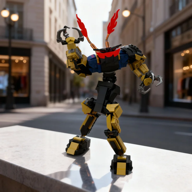 

Набор для сборки модели RebrickBot EVO, 386 деталей, конструктор MOC, развивающая игрушка, архитектурный конструктор, подарок на Рождество для детей