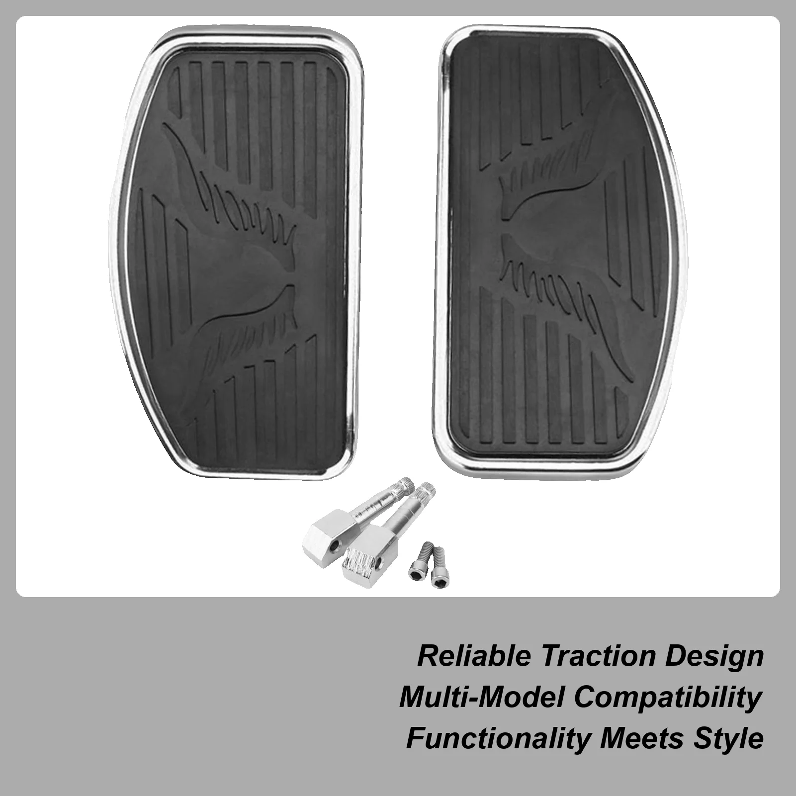 

Foot Pegs For Motorcycles Anti-Slip Scooter Floorboard Matte Non-Slip Motorcycle Foot Rest For Dirt Highway Travel Outdoors