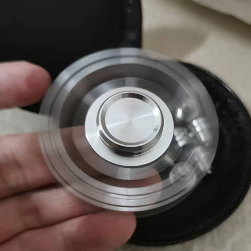 Fidget Spinner Stainless Steel EDC ADHD Anxiety Stress Reliever Toys Cool Stuff Gadgets Exquisite Gifts For Adults Teens Boys