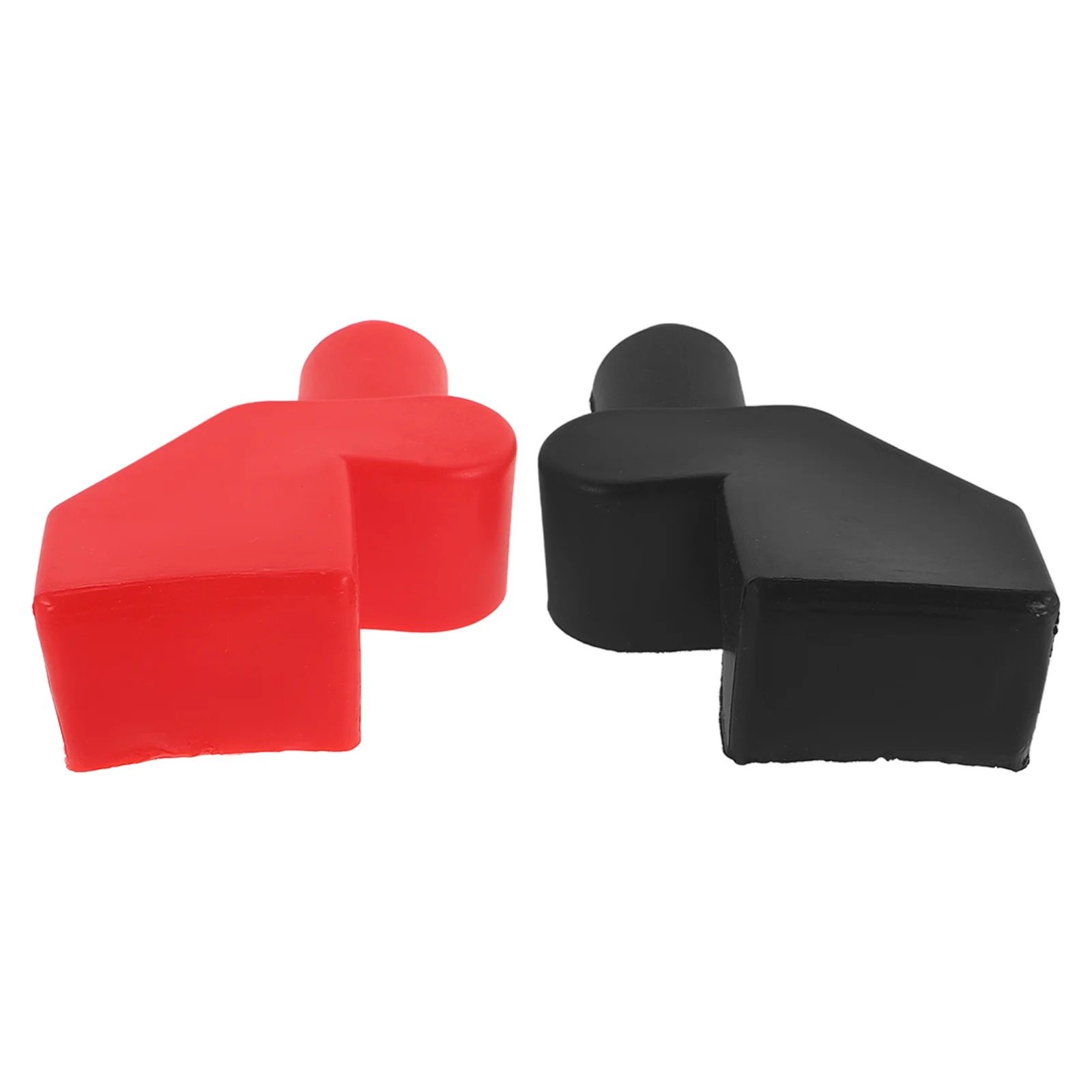 

2Pcs Terminal Protective Cover Positive Negative Insulating Flexible Rubber Boots Car Truck Boat Clamp