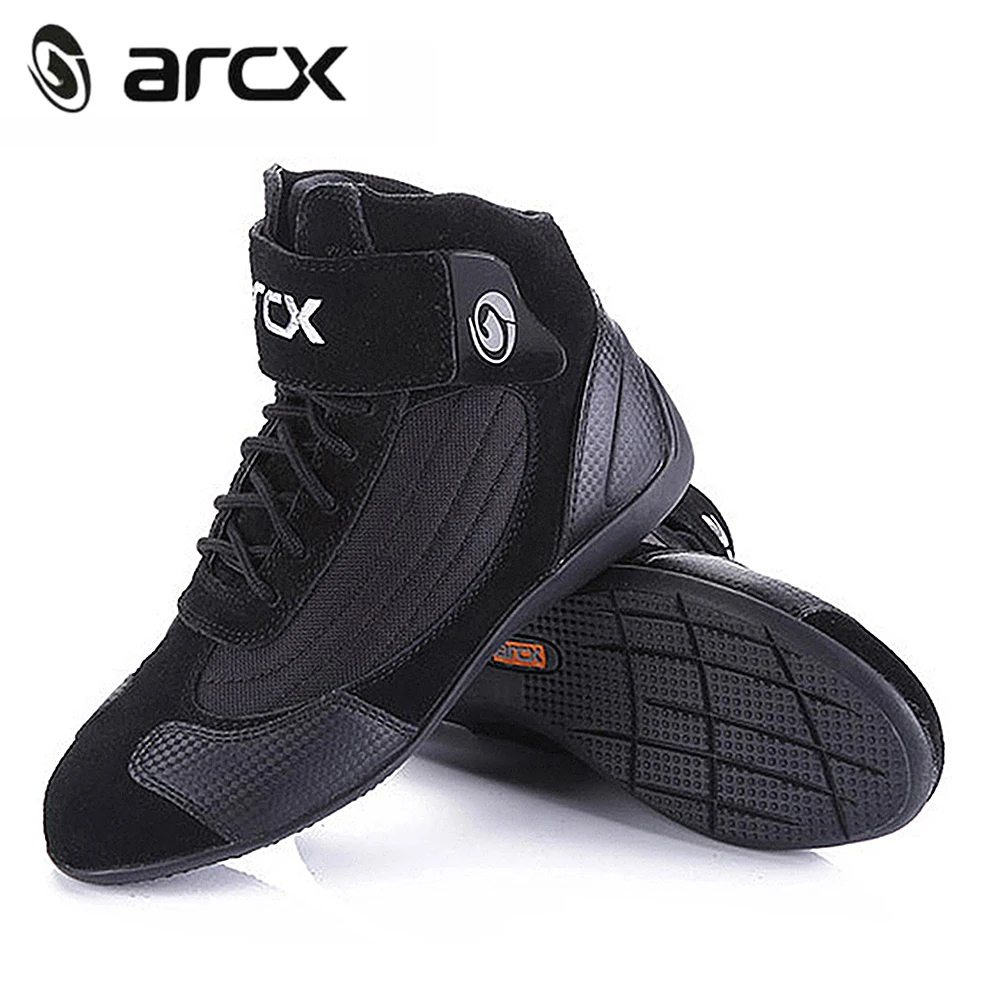 Motorcycle Leather Boots Motocross Off Road Protective boot Botas Scooter Racing Moto Bike Riding Motorcycle Shoes boot