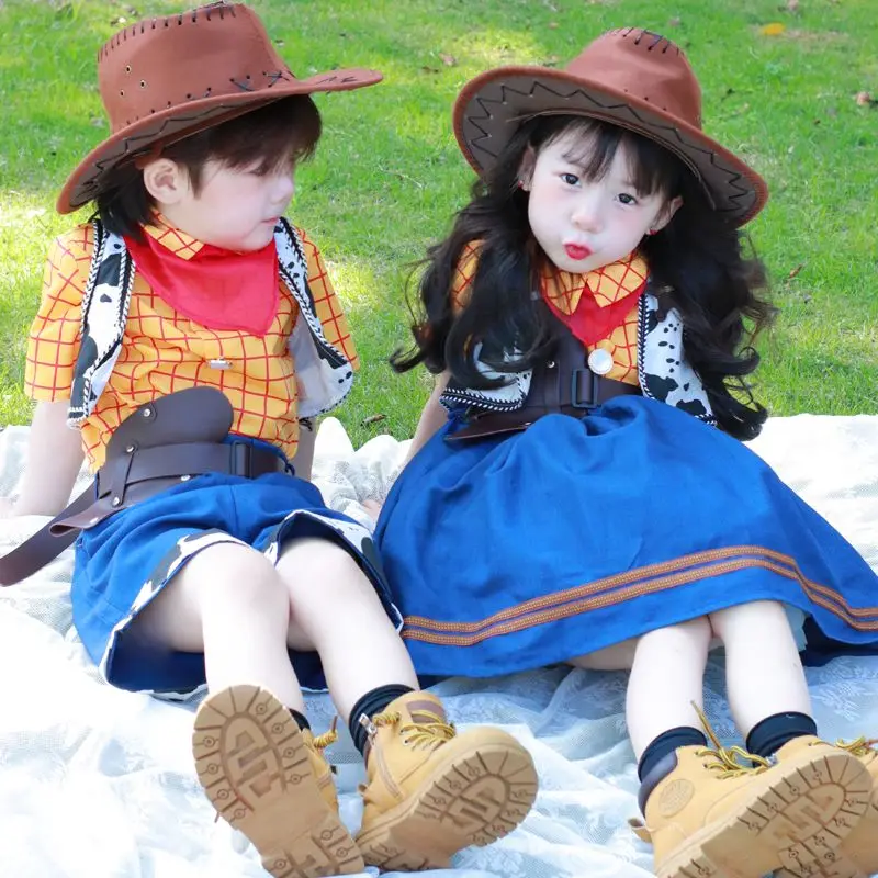 Disney simpatico cartone animato Buzz Lightyear Boy Summer New Outdoor Toy Story Theme Girl Dress Up Dress Up Dress Suit Regali di festa...