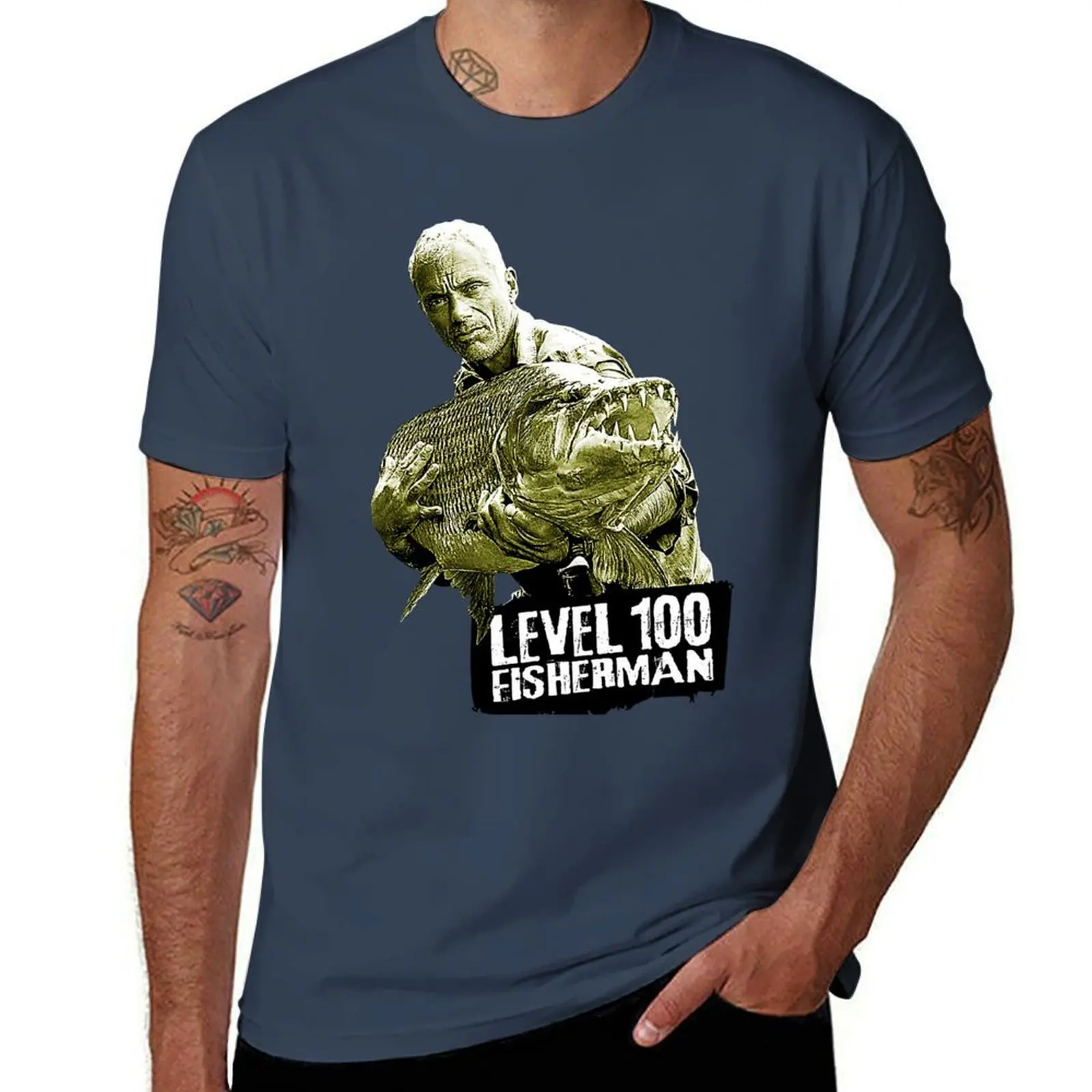 

Jeremy Wade Level 100 Fisherman, designs T-Shirt Performance Dry Fit T-Shirt