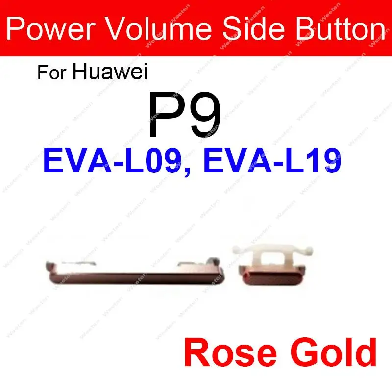 Power Volume Buttons For Huawei P9 EVA-L09 L19 P9 Plus P9 Lite 2016 P9 Lite 2017 Side Power Volume Keys On OFF Keys Repair Parts