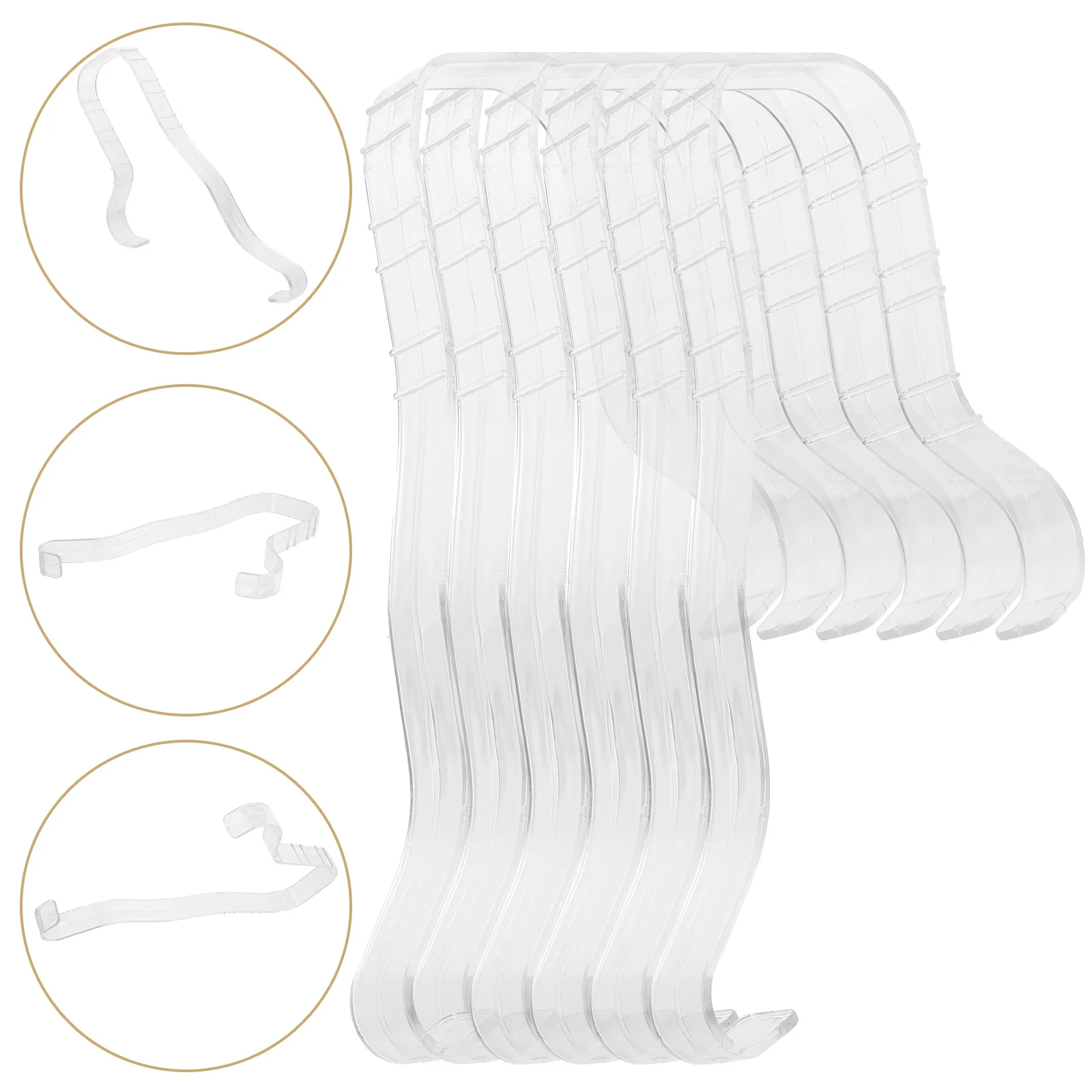 6pcs Display Stand Plastic Shoe Shaper Strong Hardness Smooth Edges Lightweight For Retail Shop Shelf Closet Shoe Rack Storage