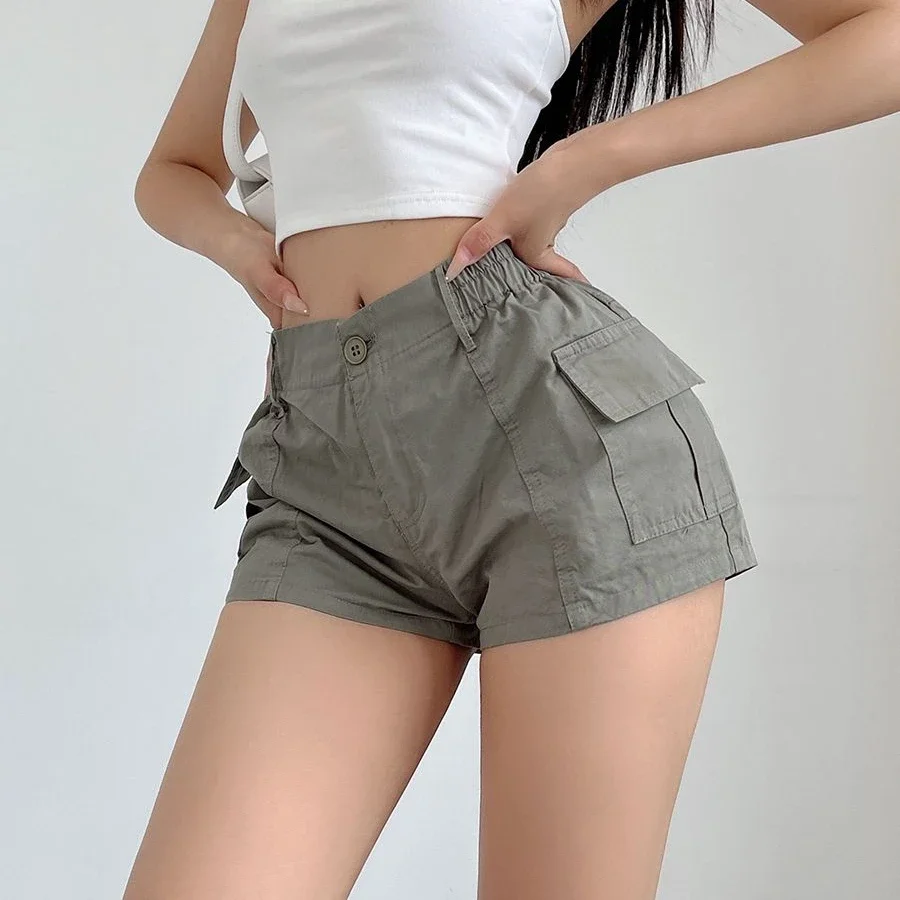 Short Pants Woman High Waist Shorts for Women Cotton Harajuku Fashion Summer Youthful Wholesale XL Elegant Classic Stretchy Hot