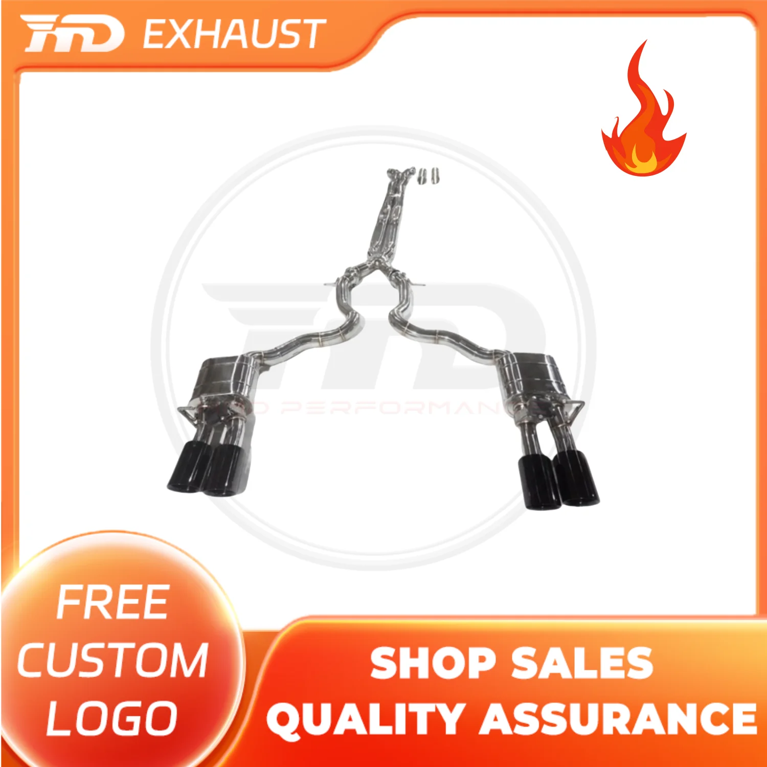 

HMD Hot sale Catback Exhaust Pipes for Porsche Panamera 971 2.9T 2017-2023 Stainless Steel Valvetronic Racing Exhaust System