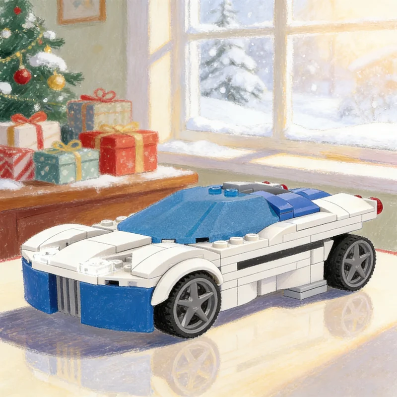 190 Piezas MOC Sling Shot Hot Wheels Acceleracers City Champions, Bloques de Construcción de Modelos, Juguete de Arquitectura, Regalos para Festivales